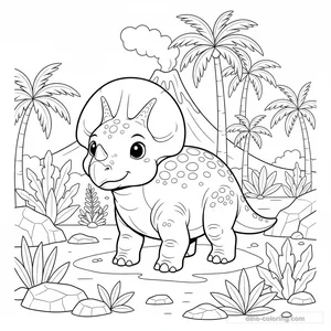 Desenho de Protoceratops #2