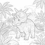Desenho de Styracosaurus #4