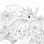 Desenho de Styracosaurus #3