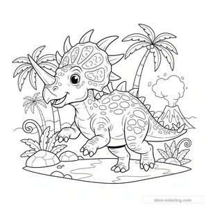Coloriage Styracosaurus