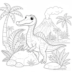 Desenho de Suchomimus #5