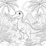 Desenho de Suchomimus #2