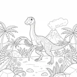Therizinosaurus Ausmalbild
