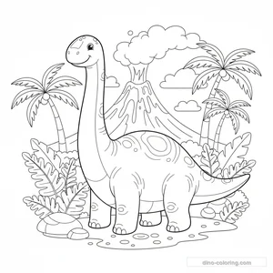 Coloriage Titanosaurus #5