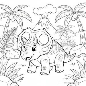 Desenho de Torosaurus #5