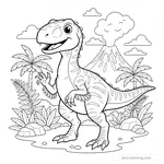 Desenho de Utahraptor #2