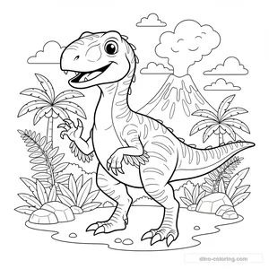 Coloriage Utahraptor #2