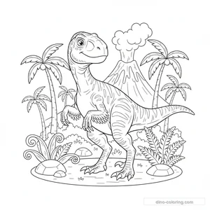 Desenho de Utahraptor #3