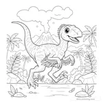 Desenho de Utahraptor