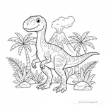Desenho de Utahraptor #4