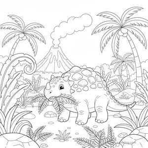 Eating Ankylosaurus Ausmalbild #12