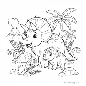 Bébé Tricératops et Maman #2