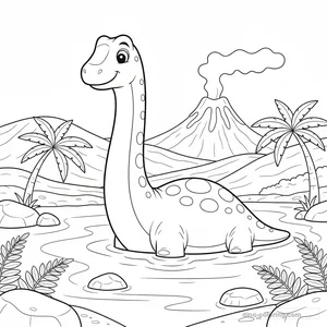 Brachiosaure au Lac #30