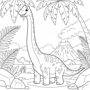 Brachiosaure au Long Cou #9