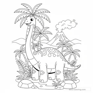 Brachiosaure au Long Cou #19