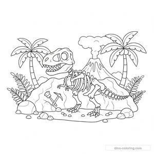 Desenho Dig Site para Colorir #4