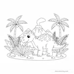 Desenho Eating Iguanodon para Colorir #40