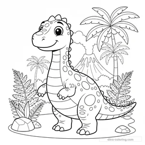 Desenho Spiked Iguanodon para Colorir #6