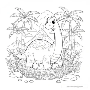 Disegno Protecting Nest da Colorare #8