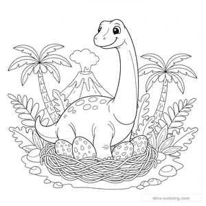 Disegno Protecting Nest da Colorare #2