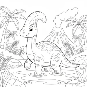 Parasaurolophus au Marais #25