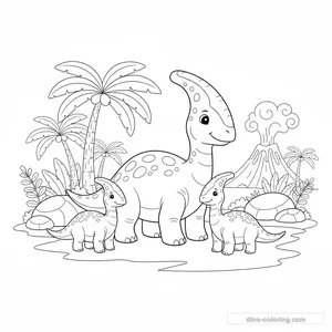 Famille Parasaurolophus #23