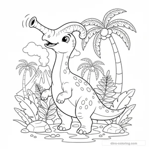 Calling Parasaurolophus Ausmalbild #10