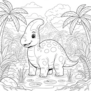 Parasaurolophus au Marais #9