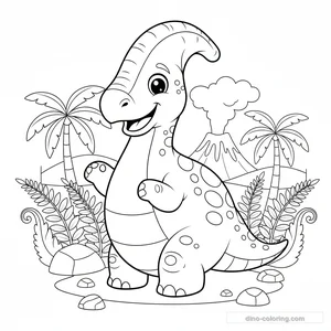 Friendly Parasaurolophus #9