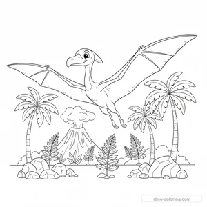 Desenho Wide Wings Quetzalcoatlus para Colorir #10