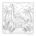 Disegno Dinosaur World da Colorare #11