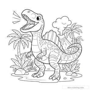 Disegno Fierce Spinosaurus da Colorare #18