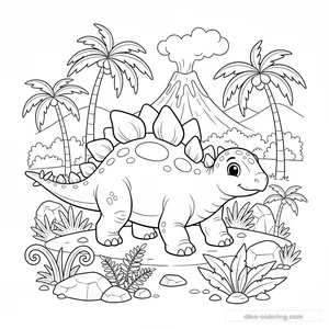 Stégosaure en Forêt #10