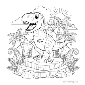 T-Rex sur Rocher #11