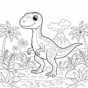 Desenho Velociraptor Pack para Colorir #19
