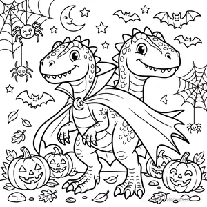 Dibujo Vampire Allosaurus para Colorear #20