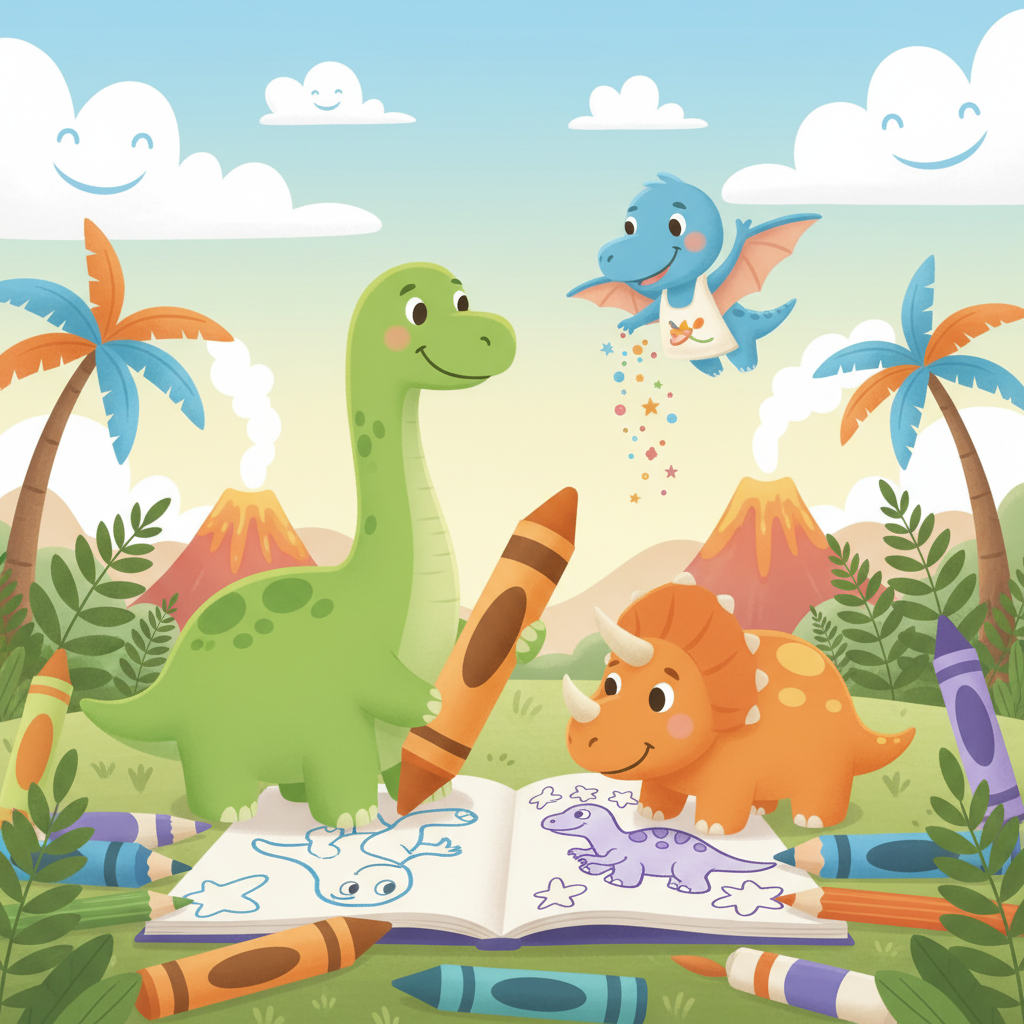 Coloriage Dinosaure Bienfaits 🦕🦖: Éveil Garanti !