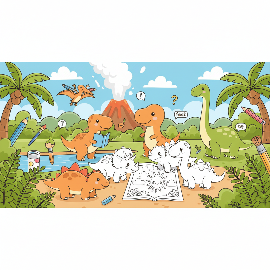 Top 10 Dinosaurios para Colorear 🦕🦖 + Fichas y Dibujos