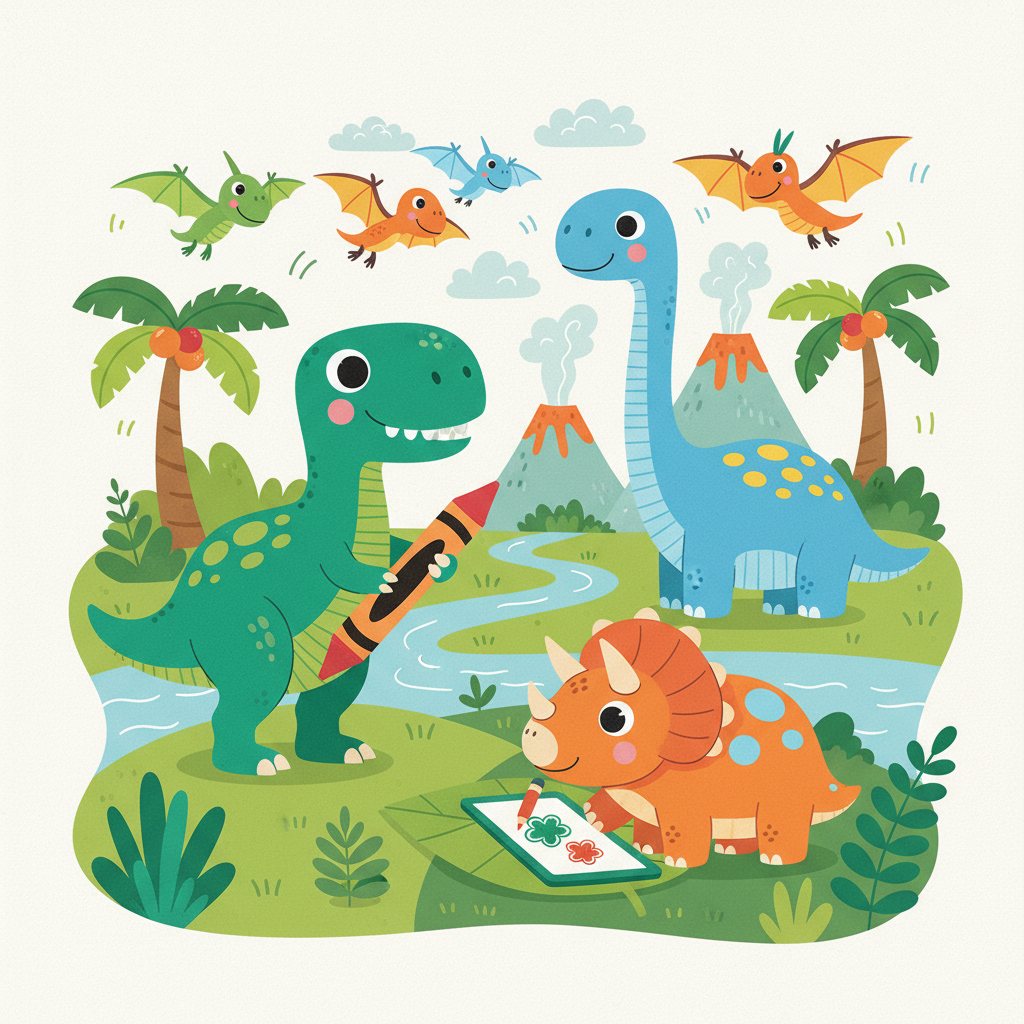 Beliebte Dinosaurier-Ausmalbilder 🦕🦖: Der ultimative Ratgeber für Kinder