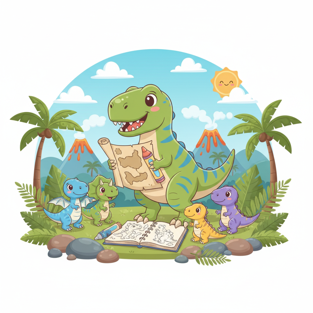 T-Rex para Niños 🦕🦖: ¡La Guía Definitiva + Dibujos para Colorear!