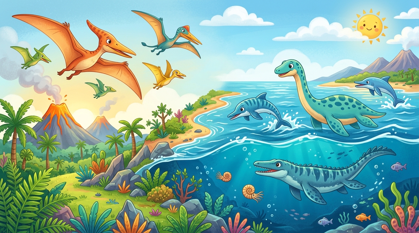 Flying marine dinosaurs: the forgotten kings 🦕🦖