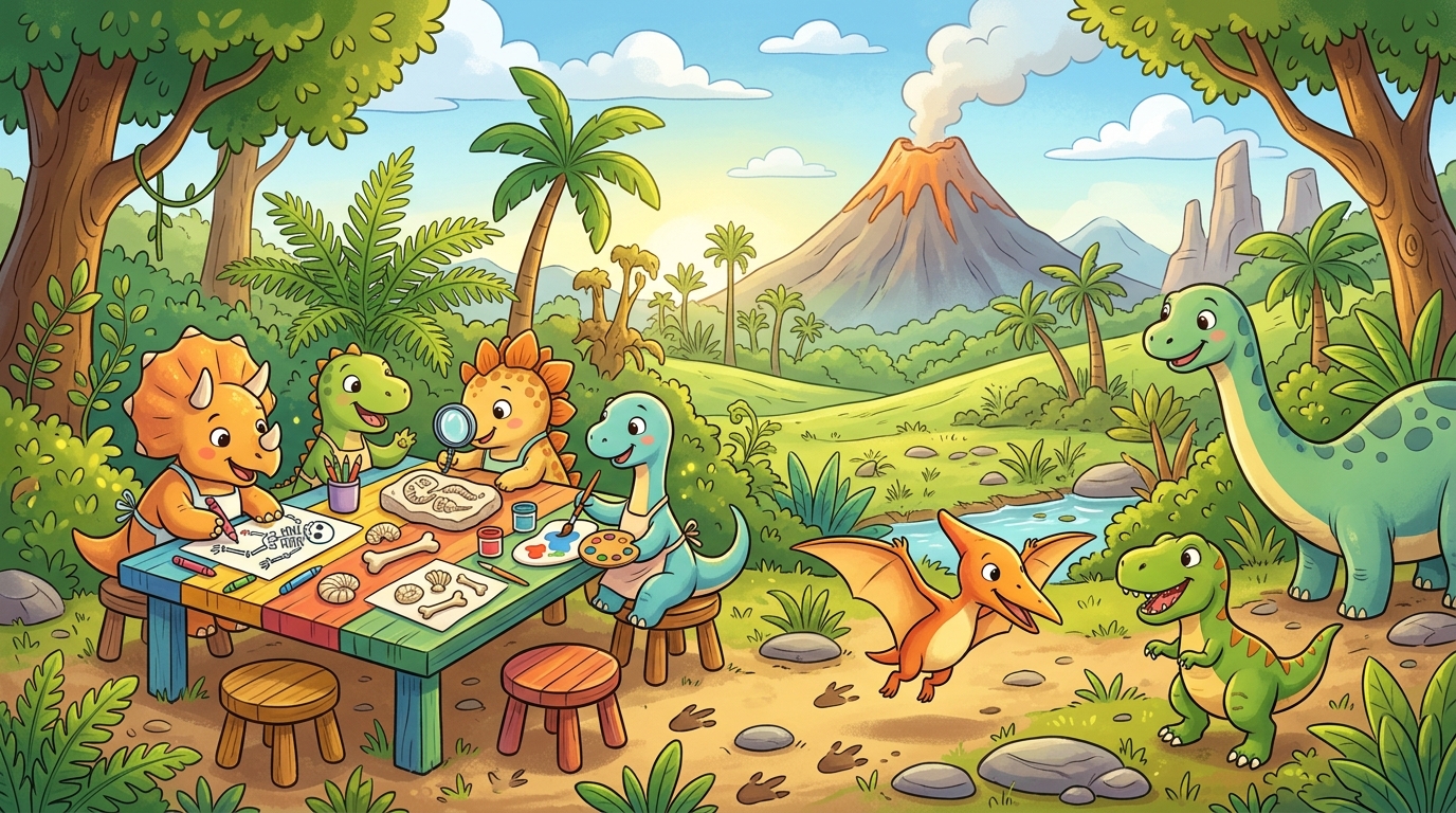 Ateliês de fósseis para crianças: crie uma atividade lúdica 🦕🦖
