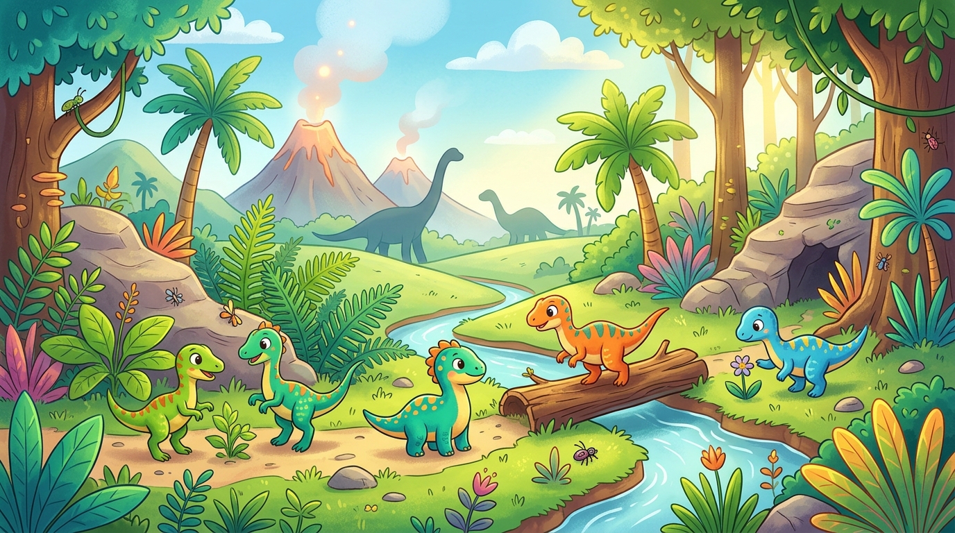 Discover Little Dinosaurs for Kids: Coloring Pages and Facts 🦕