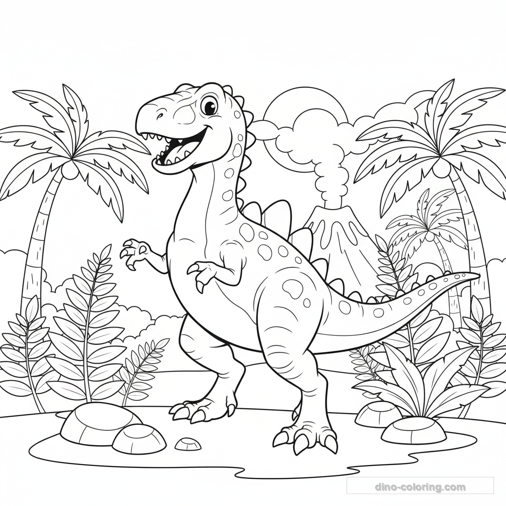 Coloriage Acrocanthosaurus