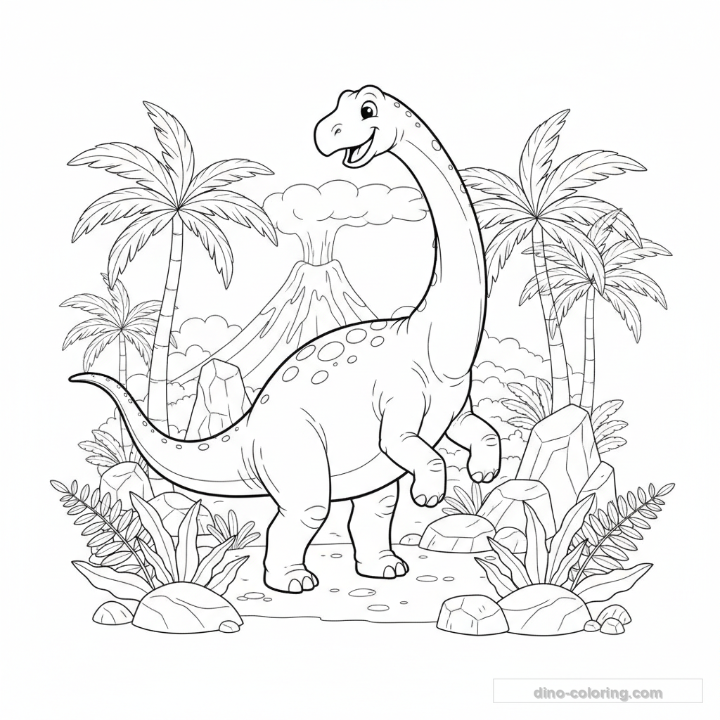 Disegno di Apatosaurus
