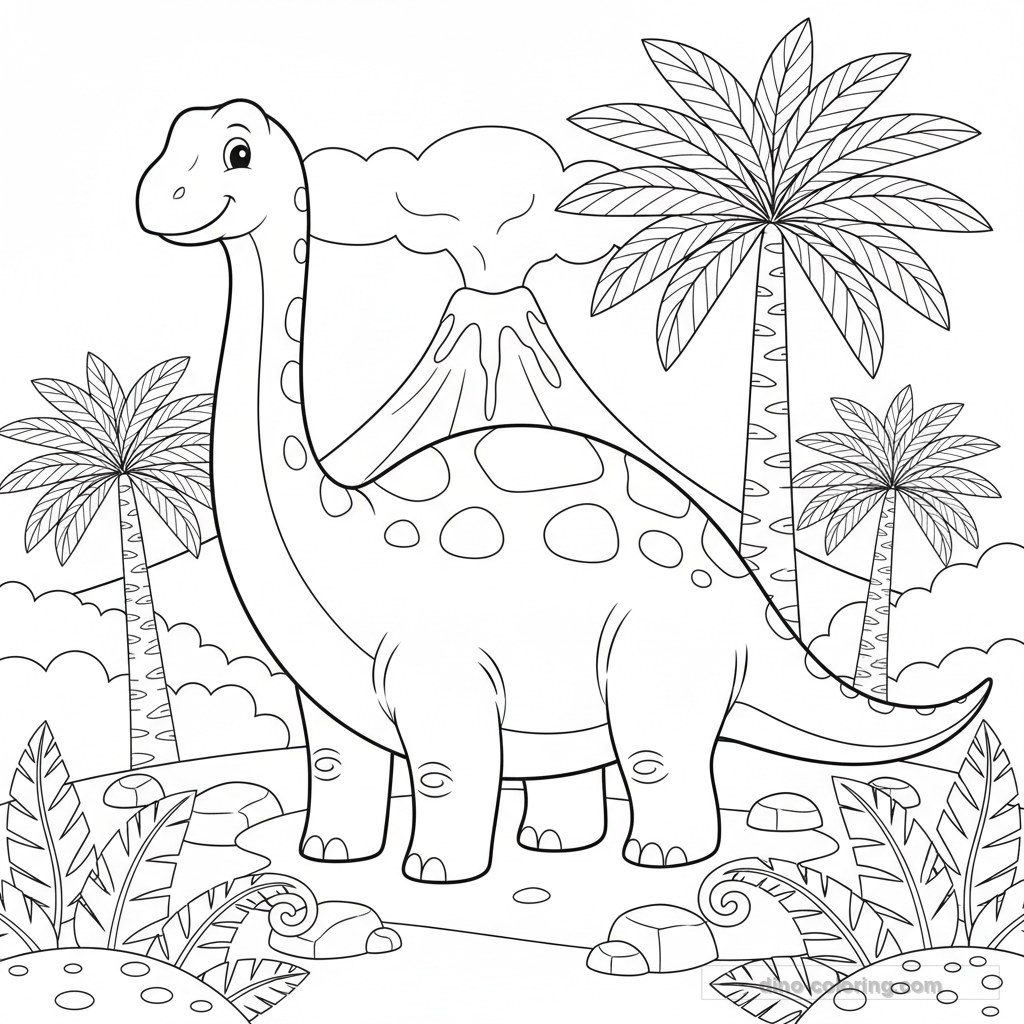 Desenho de Apatosaurus #5