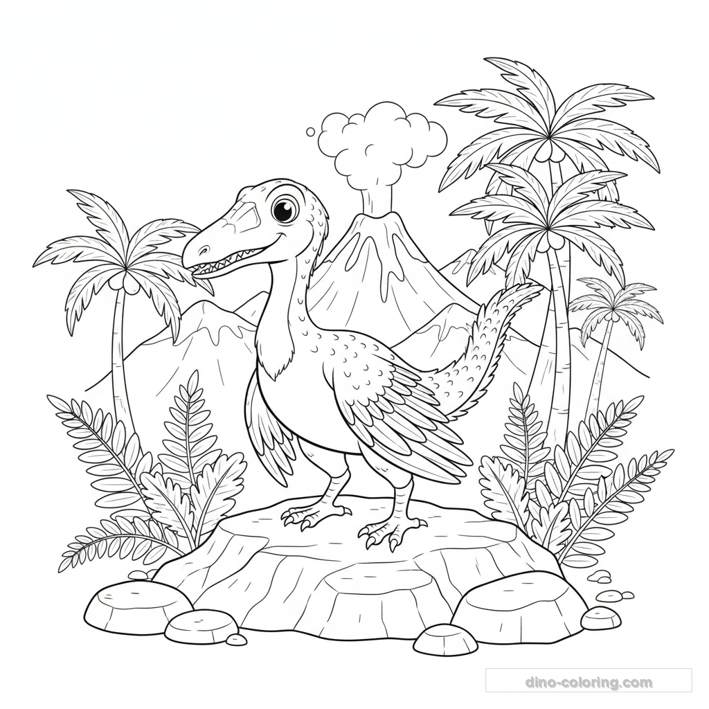 Archaeopteryx Ausmalbild #2