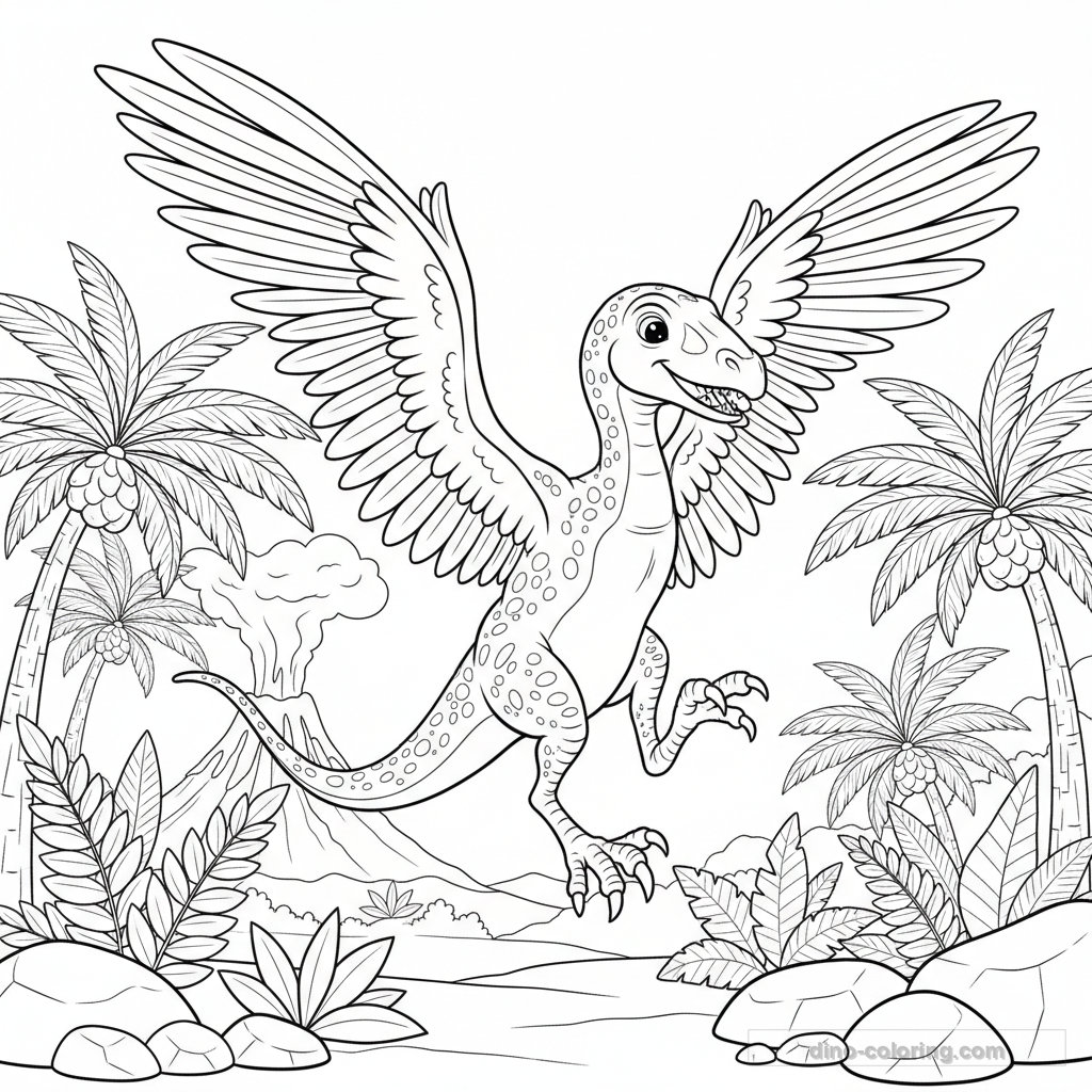 Disegno di Archaeopteryx