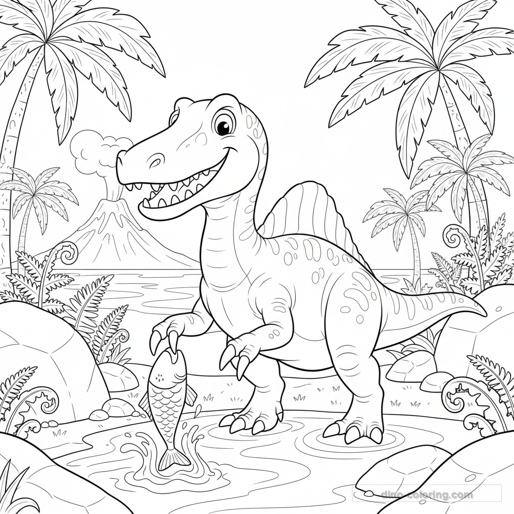 Desenho de Baryonyx #2
