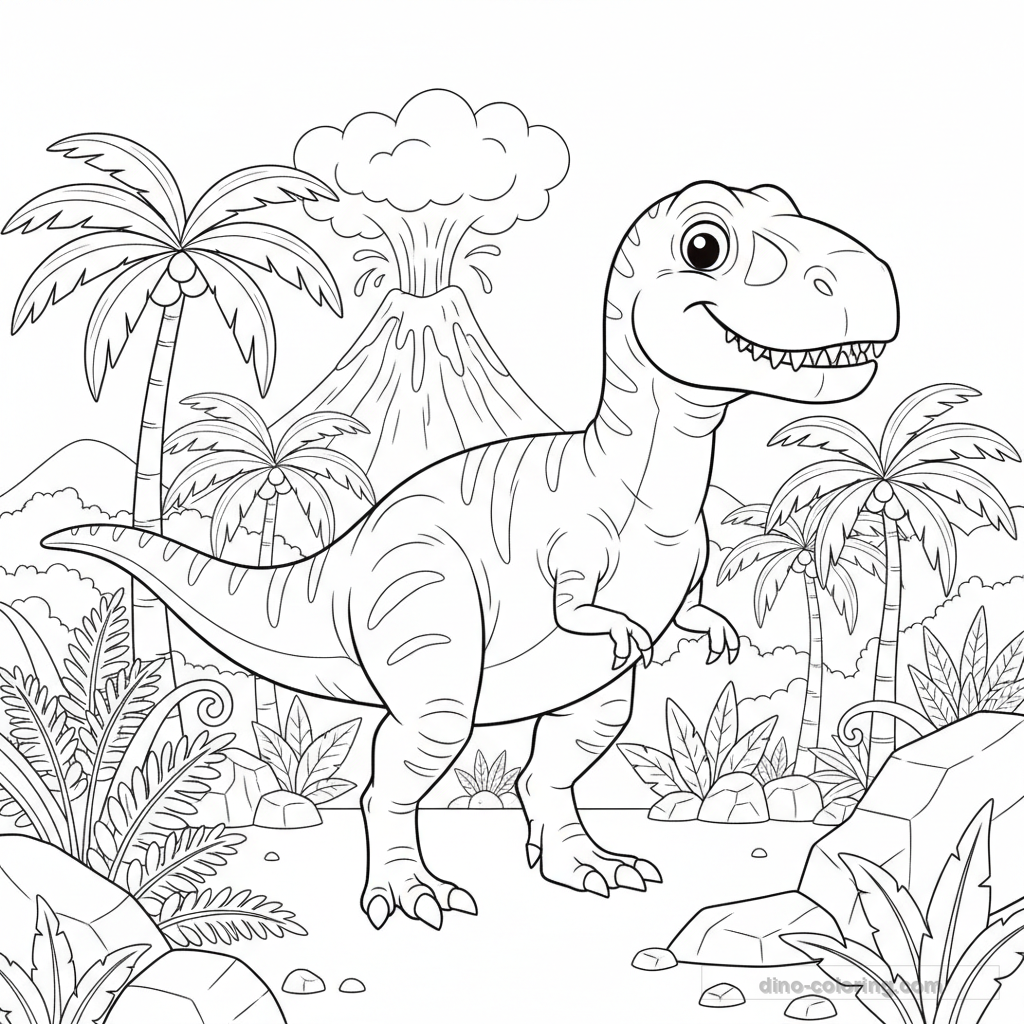 Desenho de Carcharodontosaurus #4
